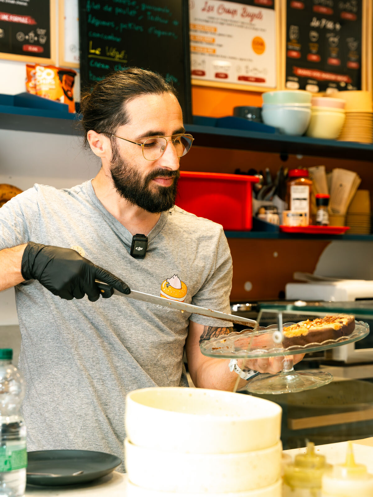 L'équipe au comptoir